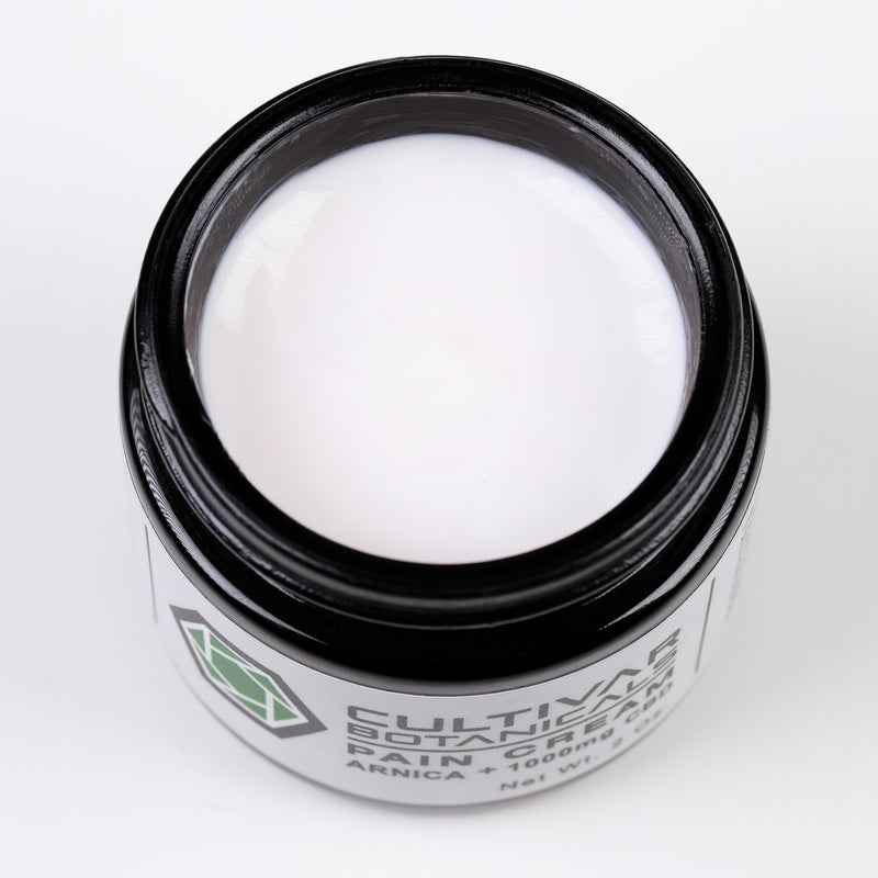 pain cream, pain relief cream, cbd pain cream, arnica pain cream, arnica cbd pain cream, cbd topicals,  1000mg pain cream, arthritis pain cream, muscular pain cream, nerve pain relief cream